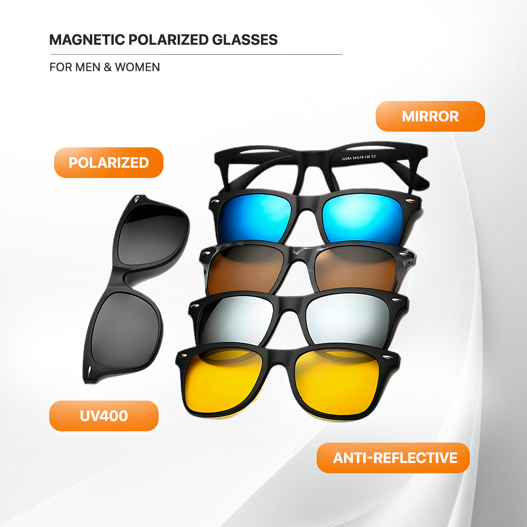 6 In 1 Magnetic Sunglasses Clip