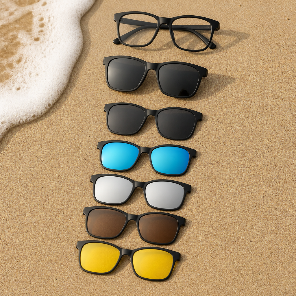 6 In 1 Magnetic Sunglasses Clip