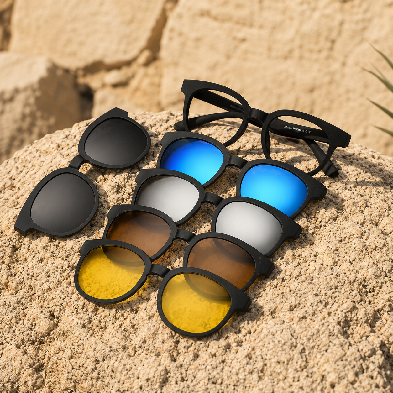 6 In 1 Magnetic Sunglasses Clip